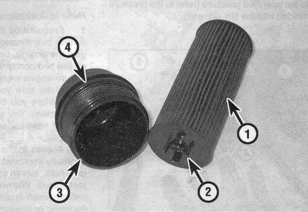 RAM Trucks Oil filter details (3.6L engine)