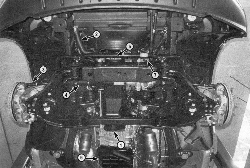 RAM Trucks Typical underside components (1500 model shown) 