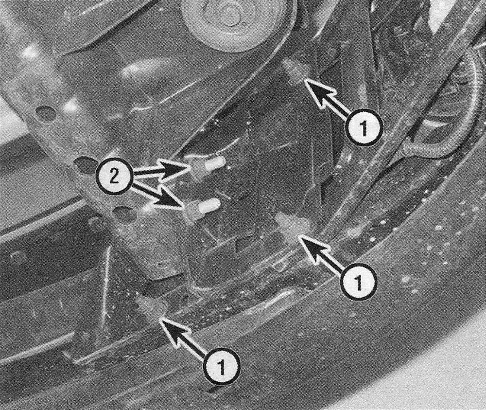 RAM Trucks The bumper can either be detached from the mounting brackets, or the mounting brackets can be removed along with the bumper by detaching the brackets from the frame