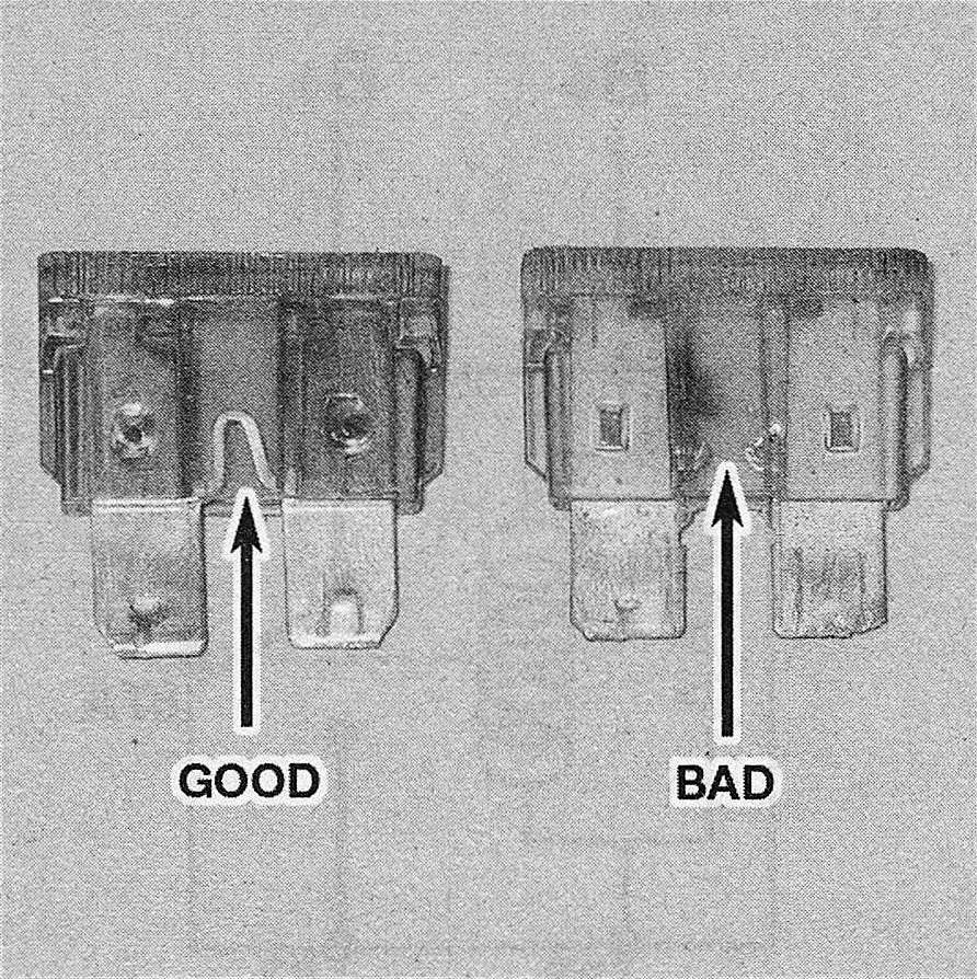 Ram Trucks When a fuse blows, the element between the terminals melts