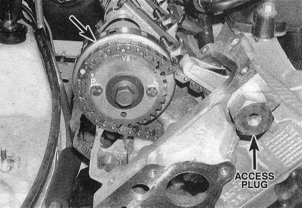 RAM Trucks 3.7L V6 and 4.7L V8 engines The right camshaft sprocket is identified by the camshaft position sensor ring which is fastened to the rear of the sprocket - be extremely careful not to damage or place a magnetic object of any kind near the camshaft position sensor ring or a no start condition may occur after installation