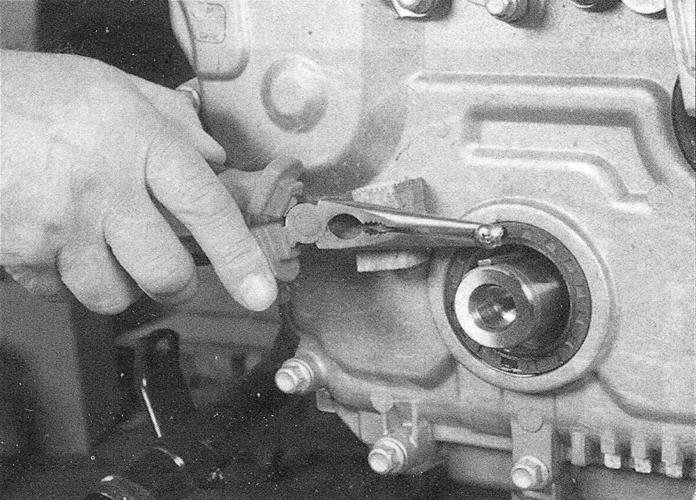 RAM Trucks 3.6L V6 engine Another way of removing an old oil seal is to screw a self- tapping screw partially into the seal, then use pliers as a lever to pull it from the engine