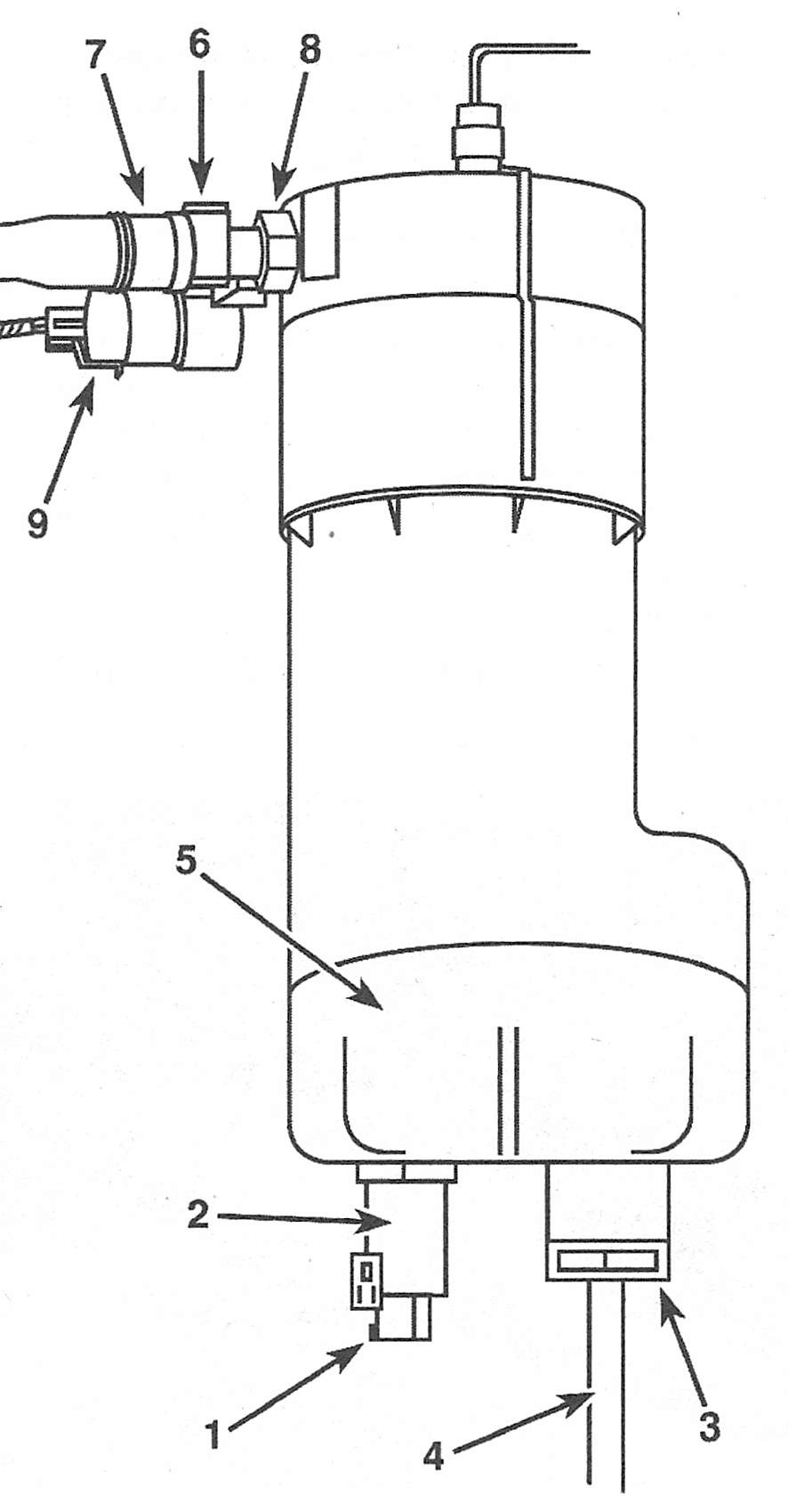 RAM Trucks Fuel and exhaust systems - diesel engine Fuel filter assembly details