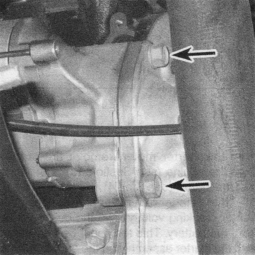 RAM Trucks Engine electrical systems To detach the starter motor from the transmission on a Hemi engine, remove these two bolts