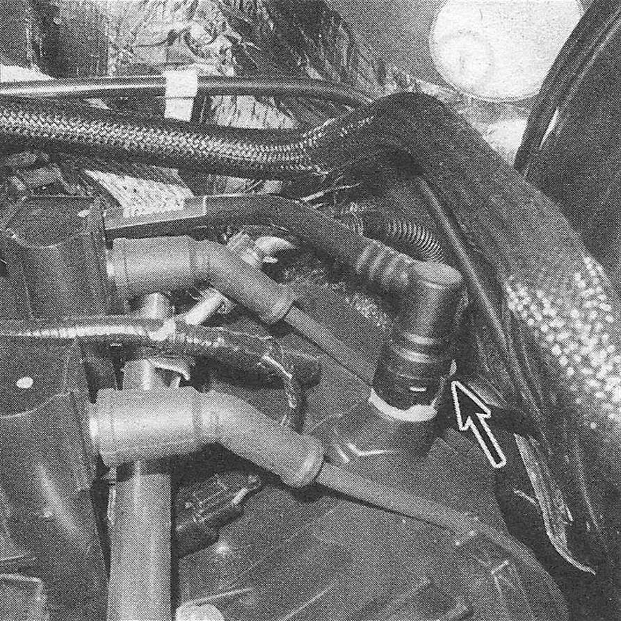 RAM Trucks PCV valve and hose (4.7L V8 engine shown)