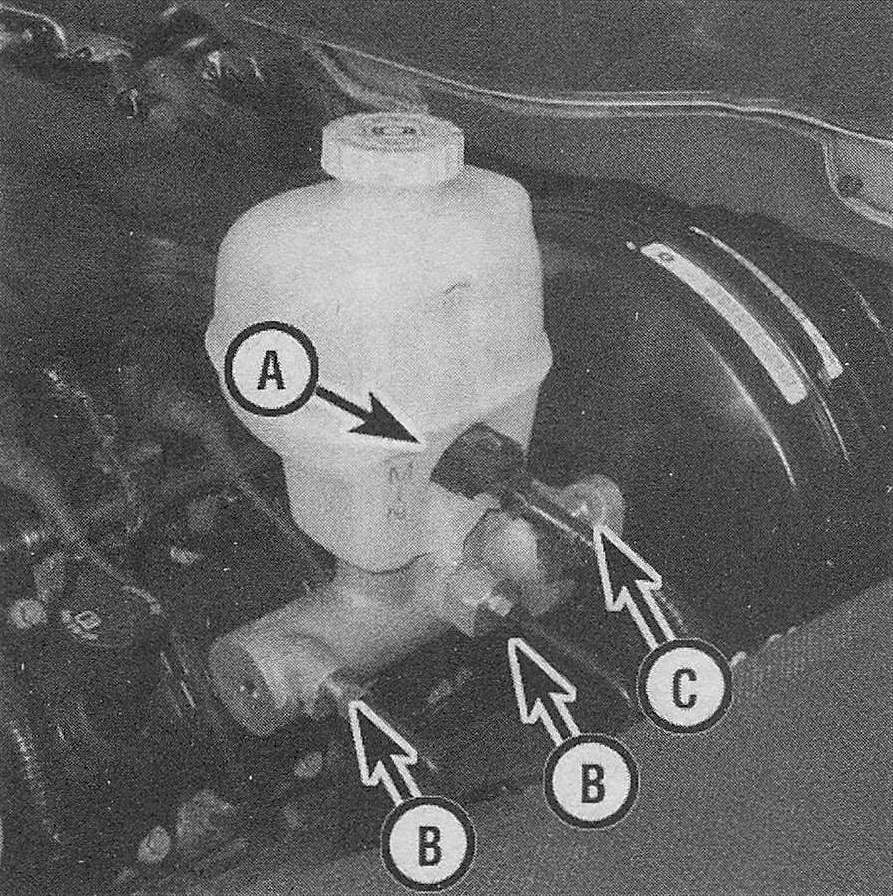 RAM Trucks Brake master cylinder mounting details